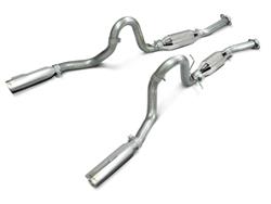Exhaust, Loud Mouth II, Cat-Back, Stainless Steel, Natural/Polished, Tips, Ford, 4.6L, Kit