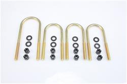 Axle U-Bolt; U-Bolt; L Radius; 4 U-Bolts; 0.5625 in. x 3 in. x 11.5 in.; w/Nuts And Washers