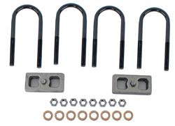 Lift Blocks/U-Bolts, Cast Iron, 1.5 in. Lift, Rear, Chevy, GMC, Pickup/SUV, 4WD, Kit