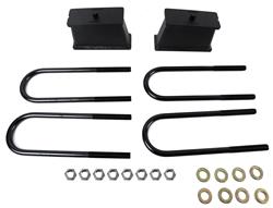 Lift Blocks/U-Bolts, Cast Iron, 4 in. Lift, Rear, Chevy, GMC, Pickup/SUV, RWD/4WD, Kit