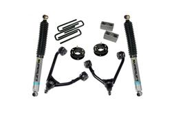 Suspension Lift Kit 3.5 inch 2007-2016 Chevy Silverado/GMC Sierra 2WD with CAST Steel Control arms - with Bilstein Rear Shocks