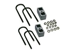 Lift Blocks/U-Bolts, Cast Iron, 2.50 in. Lift, Rear, Ford, Pickup, 4WD, Kit