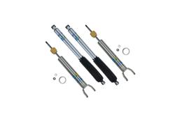 Shocks, Bilstein 5100, Monotube, Front and Rear, Raised, Dodge, Ram, Set of 4