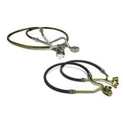 Brake Hose, Bulletproof, Assembled, Braid Stainless Steel, 4.00-9.00 in. Lift, Rear, Ford, Each