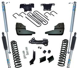 4" Lift Kit - 2023 Ford F-250 and F-350 Super Duty 4WD w/ Diesel Engine - Bilstein 5100 Shocks