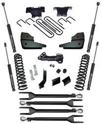 4" 4-Link Lift Kit - 2023 Ford F-250 and F-350 Super Duty 4WD w/ Diesel Engine - Superlift Shocks