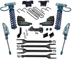 4" 4-Link Lift Kit - 2023 Ford F-250 and F-350 Super Duty 4WD w/ Diesel Engine - King Coilovers and Rear Reservoir Shocks