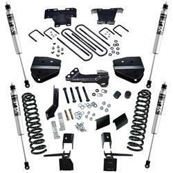 Suspension Lift Kits, Rockrunner 4 in., Coil Springs, Leaf Blocks, Fox 2.0 Shocks, Hardware, Ford, Superduty, Diesel, Kit