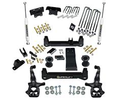 Suspension Lift Kits, 6 Inch, Front Knuckles, Rear Blocks, Superlift Rear Shocks, Aluminum or Steel Control Arms, Chevrolet, GMC, 1500, Kit