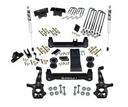 Suspension Lift Kits, Rockrunner 6 in., Steering Knuckle, Leaf Blocks, Rear Fox 2.0 Shocks, Hardware, Chevrolet, GMC, 1500, Kit