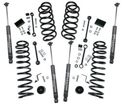 Suspension Lift Kit, 2.5 in. Front and 1.5 in. Rear, Spacers, Shadow Shocks, Jeep, 2-Door, 4-Door, Kit