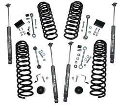 Suspension Lift Kit, 2.5 in. Front and 2 in. Rear, Dual Rate Coil Springs, Shadow Shocks, Jeep, 4-Door, Kit