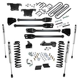 Lift Kit, 4 inch, 2011-2016 Ford F-250 and F-350 Super Duty 4WD, Diesel Engine, with a 4-Link Conversion and Fox 2.0 Series Shocks