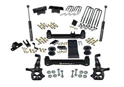 Lift Kit, 6 Inch Lift Kit - 2019-2021 Chevy Silverado And Gmc Sierra 1500 4WD With Aluminum Or Stamped Steel Control Arms - Superlift Rear Shocks