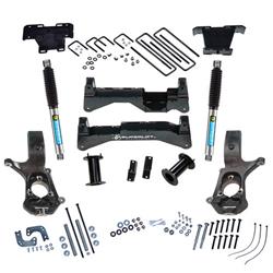 Suspension LIFT KIT 8 inch Lift Kit - 2007-2016 Chevy Silverado and GMC Sierra 2WD with Cast Steel Control Arms - with Bilstein Rear Shocks