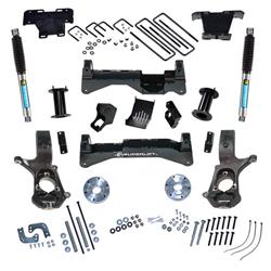 Suspension LIFT KIT 8 inch Lift Kit - 2014-2018 Chevy Silverado and GMC Sierra 2WD with Aluminum or Stamp Steel Control Arms Bilstein Rear Shocks