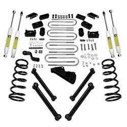 Suspension Lift, Coil Spring, Spacer, Shocks, 6 in. Front, 4 in. Rear, Dodge, Ram, Kit