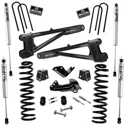 Lift Kit, 4 inch, 2005-2007 Ford F-250 and F-350 Super Duty 4WD, Diesel Engine, with Replacement Radius Arms and Fox 2.0 Series Shocks