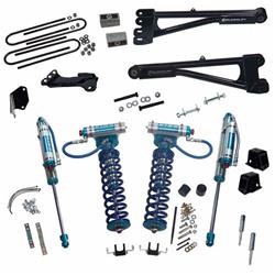 LIFT KIT 4 inch Lift Kit - 2005-2007 Ford F-250 and F-350 Super Duty 4WD - with Replacement Radius Arms, King Coilovers and King rear Shocks