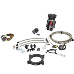 Gas Water-Meth Injection Kit , Stage 2 Boost Cooler 2014+ GM Truck Forced InductionKit (Stainless Steel Braided Line, 4AN Fittings)