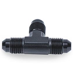 Tee Fitting, -4 AN, Male AN, Tee Fitting, Aluminum, Black Anodized, Each
