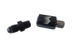 Nozzle Holder, Low Profile, Straight, -4 AN, Aluminum, Black, Each
