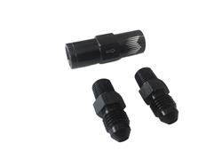 Check Valve, Water/Methanol, Black Anodized, Aluminum, -4 AN Male, Set