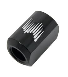 Water/Methanol Nozzle Holder, Straight, In-Line, Aluminum, Black Anodized, Each