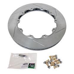 Brake Rotor, Aero Braking System, Vented, Slotted, 13.97 in. Diameter, Iron, Natural, Front Left, Each