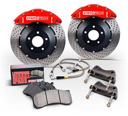 Disc Brakes, Rotors, 4-Piston Calipers, Lines, Pads, for Nissan, Kit