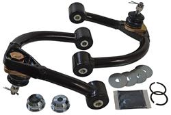 Control Arm, Steel, Black Powdercoated, Front, Upper, Toyota, Pair