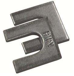 Camber Shims, .031 in. Thick, .500 in. Slot Width, Set of 50