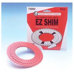 Camber/Toe Shim, Red, 1.50 Degree Negative to 1.50 Degree Positive Camber, Rear, Passenger Car, Each