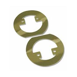 Coil Spring Spacers, Steel, Gold Iridited, GM, A-Body, Pair