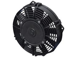 Fan, Spal, Electric, Single, 7.50 in. Diameter, 437 cfm, 12 V, Puller, Black Plastic Shroud, Each