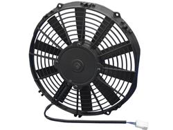 Fans, Electric, Puller, Single, 11.00 in. Diameter, 755 cfm, Black Plastic Blades and Shroud, 6.80 amps, Low Profile Design, Each