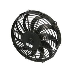 Fan, Spal, Electric, Single, 11.00 in. Diameter, 844 cfm, 12 V, Puller, Black Plastic Shroud, Each