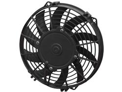 Fan, Spal, Electric, Single, 9.00 in. Diameter, 625 cfm, 12 V, Puller, Black Plastic Shroud, Each