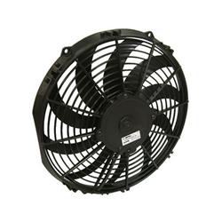 Fan, Spal, Electric, Single, 12.00 in. Diameter, 909 cfm, 12 V, Puller, Black Plastic Shroud, Each