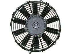 Fan, Spal, Electric, Single, 12 in. Diameter, 1,097 cfm, 12 V, Puller, Black Plastic Shroud, Each