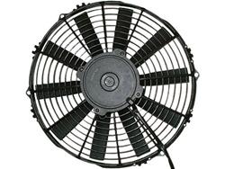 Fan, Spal, Electric, Single, 13.00 in. Diameter, 1,250 cfm, 12 V, Puller, Black Plastic Shroud, Each