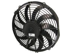 Fan, Spal, Electric, Single, 12.00 in. Diameter, 1,226 cfm, 25 amps, Puller, Black Plastic Shroud, Each