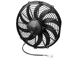 Fan, Electric, Single, 12 in. Diameter, 1,451 cfm, 12 V, Puller, Black Plastic, Each