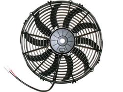 Fan, Spal, Electric, Single, 13.00 in. Diameter, 1,777 cfm, 12 V, Puller, Plastic, Black Each