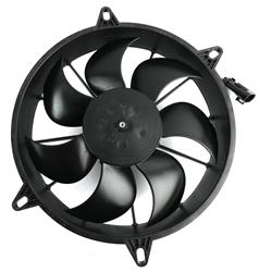 Fan, Spal, Electric, Single, 11.00 in. Diameter, 1,605 cfm, 12 V, Puller, Black Plastic Shroud, Each