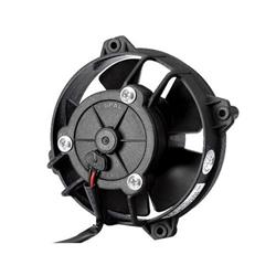 Fan, Spal, Electric, Single, 4.00 in. Diameter, 124 cfm, 12 V, Pusher, Black Plastic Shroud, Each