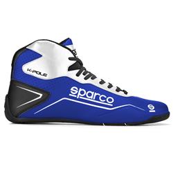 Driving Shoes & Boots, K-Pole Driving Shoes, Mid-top, Microfiber Outer, Blue/White, Natural Rubber Outer Sole, European Shoe Size 26, Pair