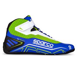 Driving Shoes & Boots, K-Run Driving Shoes, Mid-top, Microfiber Outer, Blue/Green, Natural Rubber Outer Sole, European Shoe Size 44, Pair