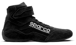 Driving Shoes, Race 2, High-top, Nomex Liner, Suede Outer, Black, SFI 3.3/5, Men's 7, Pair