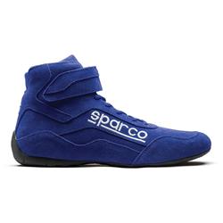 Driving Shoes, Race 2, High-top, Nomex Liner, Suede Outer, Blue, SFI 3.3/5, Men's 9 1/2, Pair